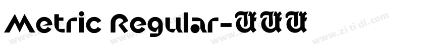 Metric Regular字体转换